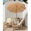 Beliani Market Parasol 175 cm CIVETTA Natural 2