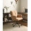 Beliani Desk Chair ALPINE Fabric Beige 2