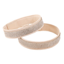 Glinsterende steentjes, elastische schoenriemen, antislip hoge-C