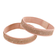 Fonkelende steentjes, elastische band, antislip, hoge hak,-F