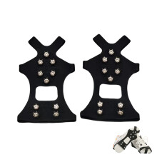 Ice Cleats With 10 Steel Spikes Elastic Traction Aid For-S
