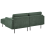 Beliani Corner Sofa 2 Seater BREDA Fabric Dark Green Left Hand 5
