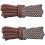 Reflective Braided Round Shoe Laces Anti Slip Polyester-brown 1