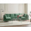 Beliani Modular U-Shape Sofa 6 Seater EVJA Green Velvet 2