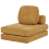 Beliani Single Sofa Bed OLDEN Chenille Mustard 2