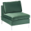 Beliani Modular U-Shape Sofa 6 Seater EVJA Green Velvet 6