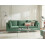 Beliani Modular Sofa 3 Seater EVJA Velvet Green 2
