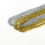 Crochet Shoe Laces Metallic Polyester Shoelaces-Silver 80cm 7