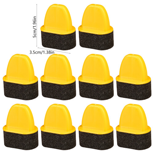 10Pcs Shoe Care Sponge Applicator Ergonomic Handle Portable Shoe 2