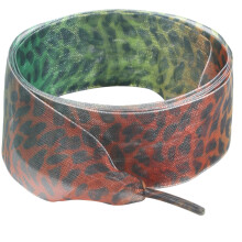 Leopard Print Sheer Shoe Laces 2.5cmX120cm Wide-color 120cm