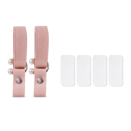 2 stuks U-vorm elastische band antislip hoge hak-Roze