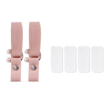 2Pcs U Shaped Elastic Band High Heel Retainers Straps for-Pink