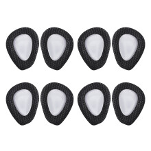 4Pairs Adhesive Heel Cushions Anti Friction-printed black OS