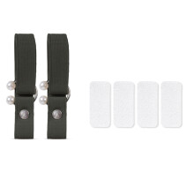 2Pcs Anti Slip High Heel Elastic Straps U Shaped-Army1 green