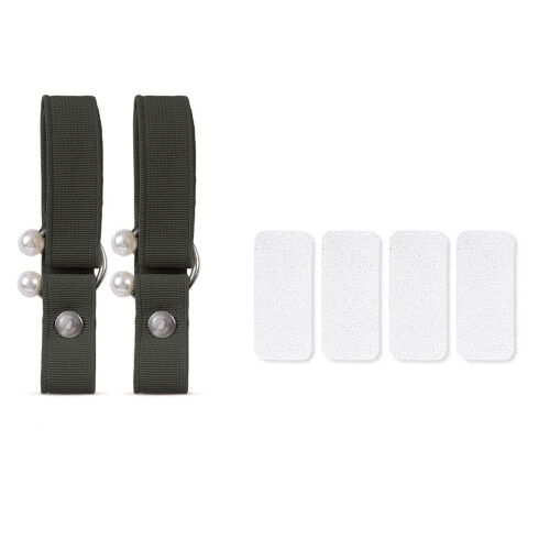 2 stuks elastische veters U-vormige parels-Leger1 groen