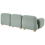 Beliani AMLI 3 Seater Modular Sofa Light Green Fabric 5