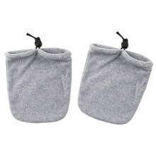 1 Pair Foot Cast Toe Cover Socks Soft Warm Thick Fleece-Gray