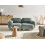 Beliani Modular Sofa 2 Seater AMLI Fabric Light Green 2