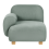 Beliani AMLI Corner Seat Right Hand Light Green Fabric 4