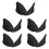 5Pairs Breathable Sneakers Shaper Shoe Inserts-Black S 1