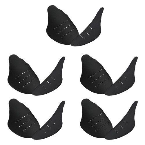 5Pairs Breathable Sneakers Shaper Shoe Inserts-Black S