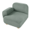 Beliani AMLI Corner Seat Right Hand Light Green Fabric 5