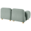 Beliani Modular Sofa 2 Seater AMLI Fabric Light Green 5