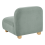 Beliani AMLI Corner Seat Right Hand Light Green Fabric 6