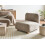 Beliani 1-Seat Section AMLI Fabric Beige 2