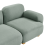 Beliani Modular Sofa 2 Seater AMLI Fabric Light Green 6