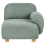 Beliani AMLI Corner Seat Left Hand Light Green Fabric 4