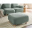 Beliani Ottoman AMLI Fabric Light Green 2