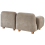 Beliani Modular Sofa 2 Seater AMLI Beige Fabric with Ottoman 6