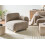 Beliani Corner Seat AMLI Fabric Beige Left Hand 2