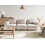 Beliani Modular Sofa 3 Seater AMLI Boucle Off-White 2