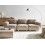 Beliani Modular Sofa 3 Seater AMLI Fabric Beige 2