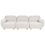 Beliani Modular Sofa 3 Seater AMLI Boucle Off-White 4