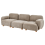 Beliani Modular Sofa 3 Seater AMLI Fabric Beige 4