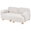 Beliani Modular Sofa 2 Seater AMLI Off-White Boucle 5