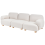 Beliani Modular Sofa 3 Seater AMLI Boucle Off-White 5