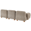 Beliani Modular Sofa 3 Seater AMLI Fabric Beige 5