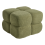 Beliani Pouffe CALIENTE Boucle Green 4