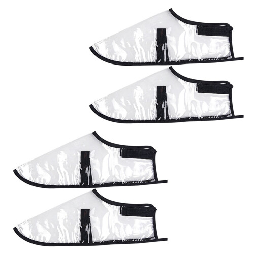 2Pairs Shoe Protectors Covers Quick-transparent med size