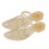 Comfortable Women's Sandals Beach Shoe Sparkling-Gold 36 1