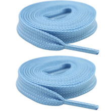Reflective Glow In Dark Shoelaces Enhances Light-Sky Blue 100cm