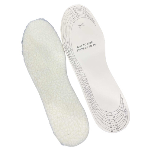 Breathable Thermal Fleeced Lining Shoe Insoles For Kid-Mens