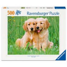 Ravensburger - 500 Piece Puzzle - Golden Retriever Brothers (Baby Animals Collection) - from 12 years - 12001902