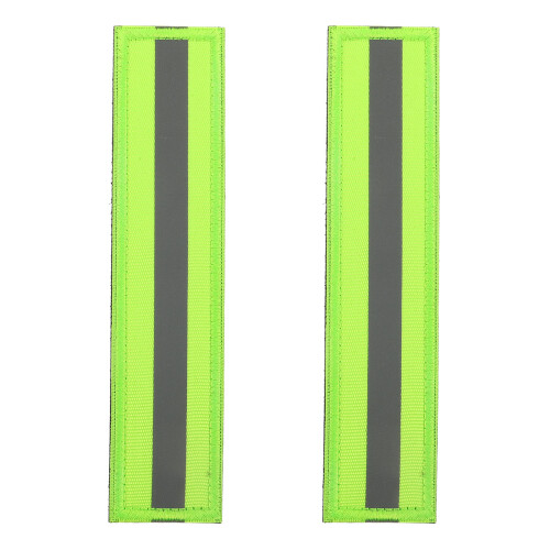 2Pcs Hook Loop Reflective Safety Patches for Dog Vests & Work Uniforms