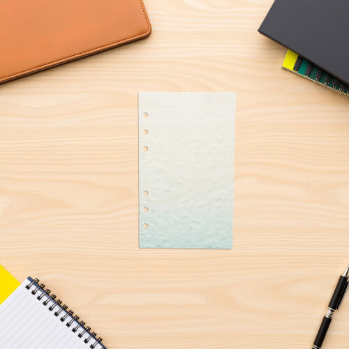 Green Acrylic A6 Planner Binder Cover Refillable Notebook Shell 2