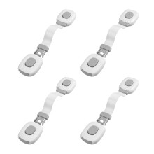4 Piece/pack No Drill Cabinet Lock For Kids Plastic Latches